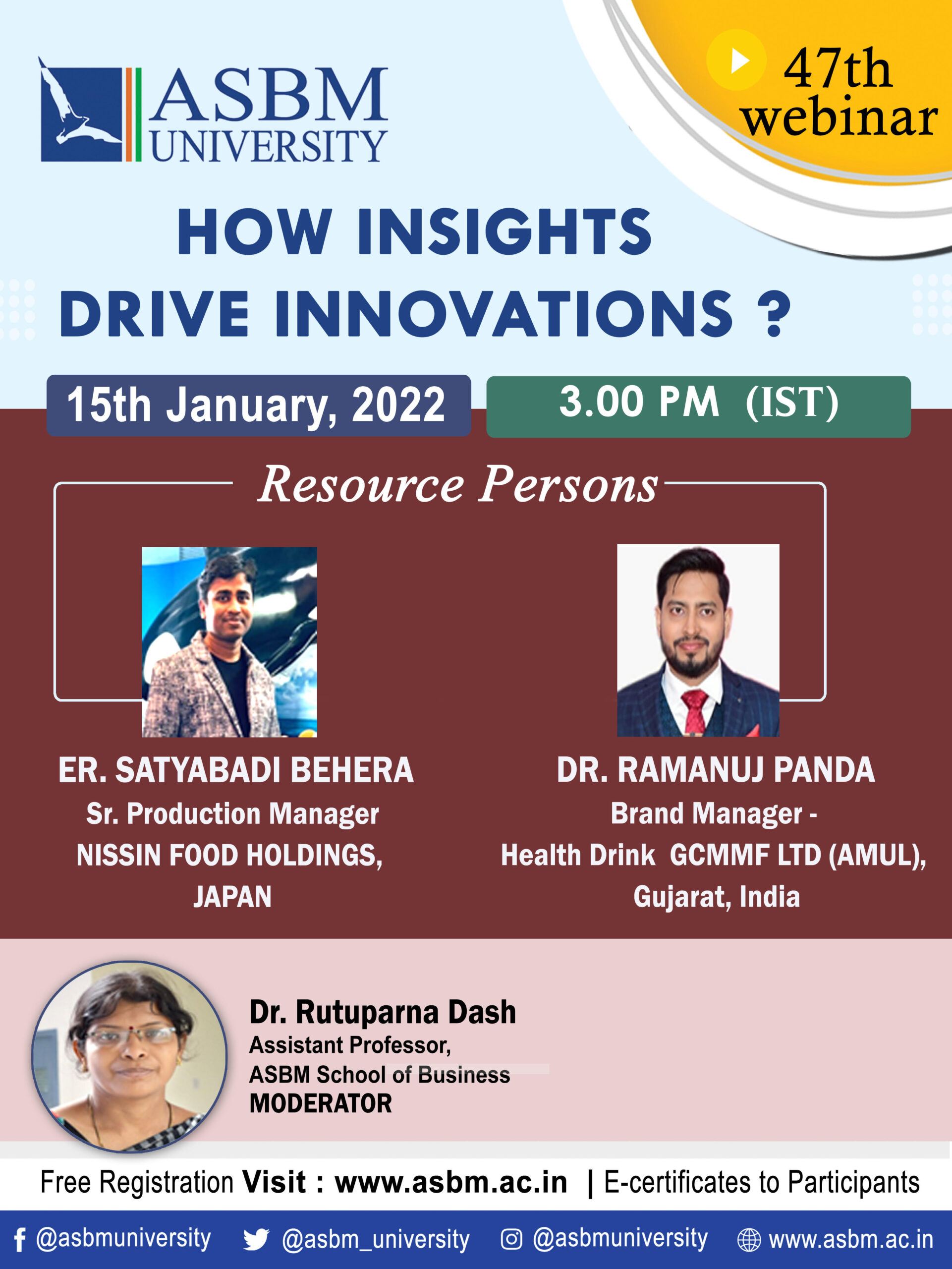 47th webinar on “How insights drive  Innovation?”