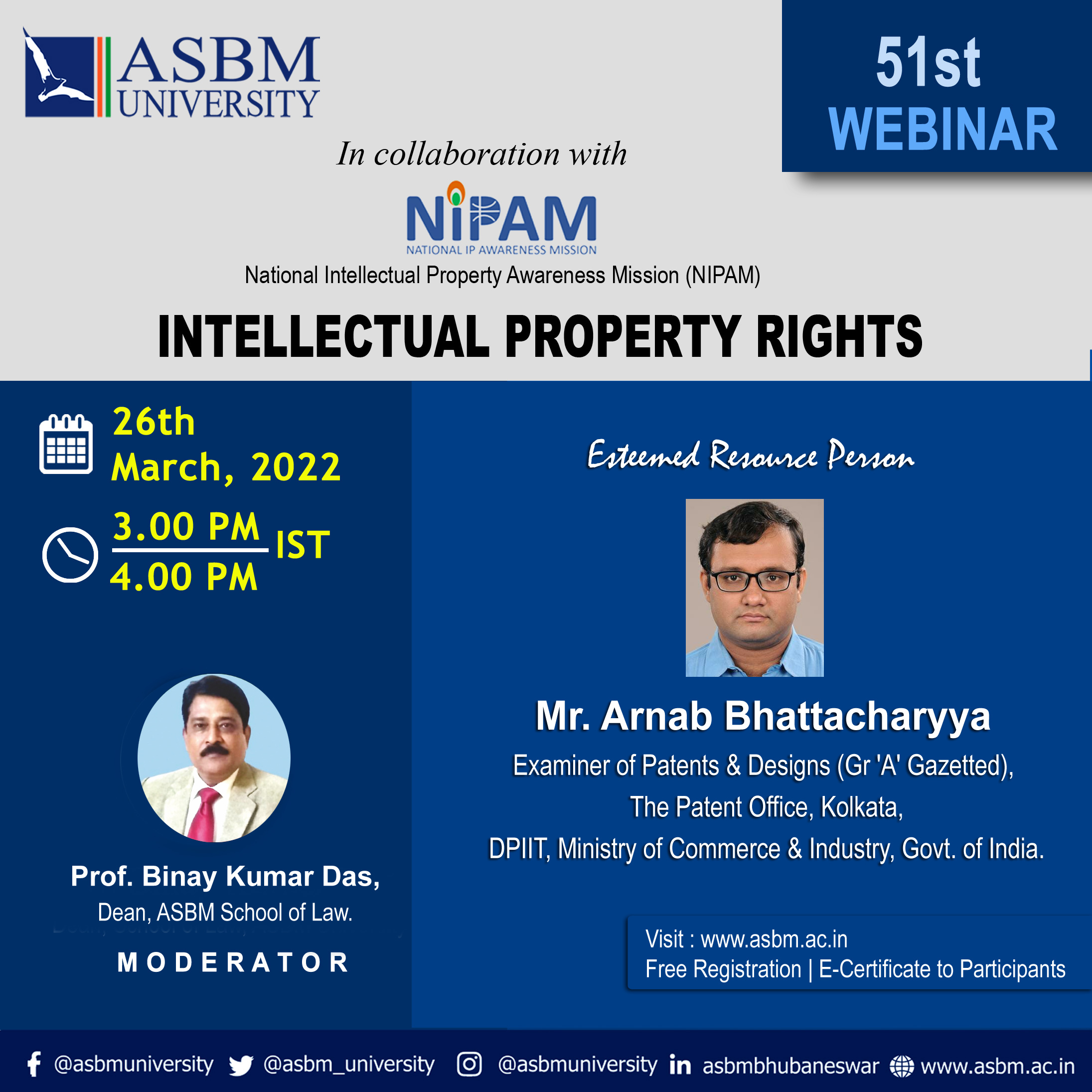 51st webinar on” Intellectual Property Rights”