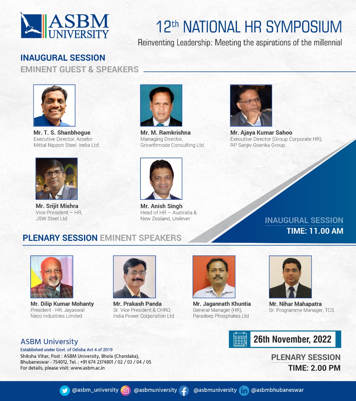 ASBM University holds 12th National HR Symposium