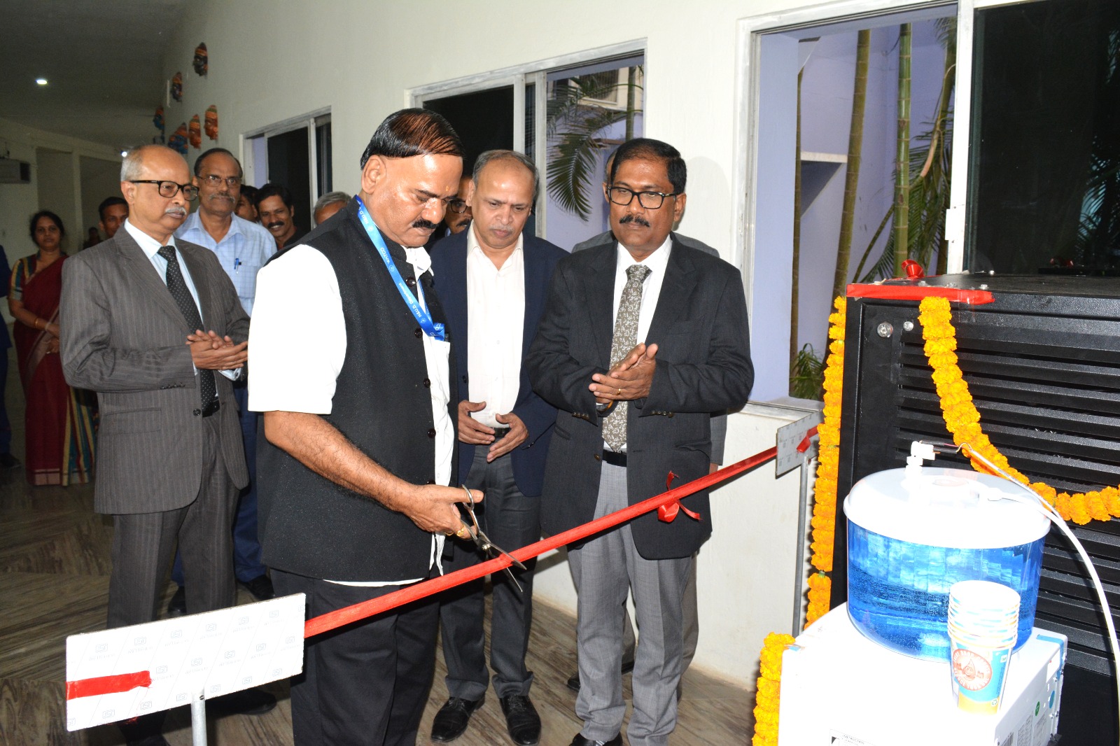 ASBM University has installed a plant to produce water from Atmosphere.