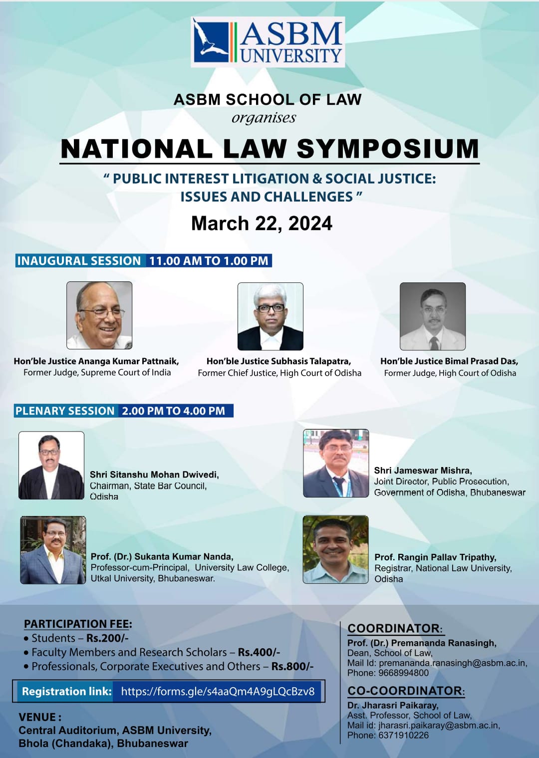 2nd National Law Symposium - Public Interest Litigation & Social Justice Issues & Challenges